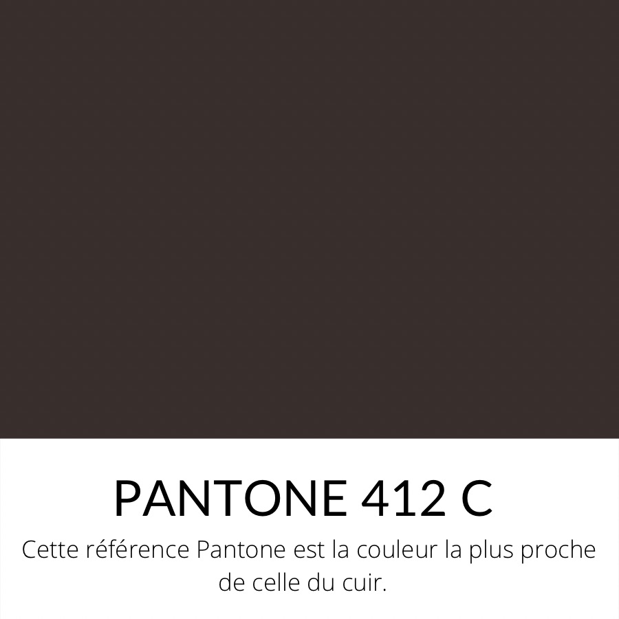 [Bientôt dispo] Cuir pleine fleur Vachette Lisse Ferme Classique Marron foncé