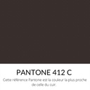 [Bientôt dispo] Cuir pleine fleur Vachette Lisse Ferme Classique Marron foncé
