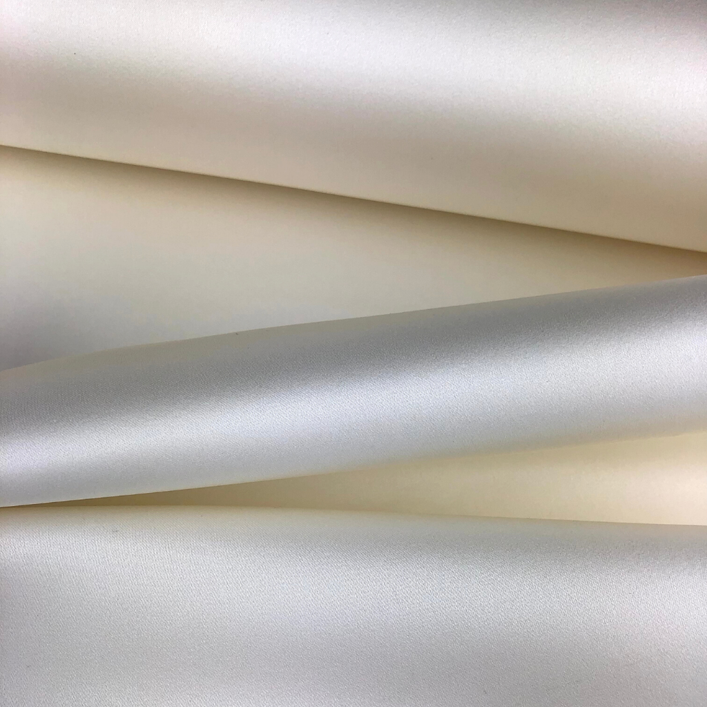  Satin Epais de Soie  Blanc